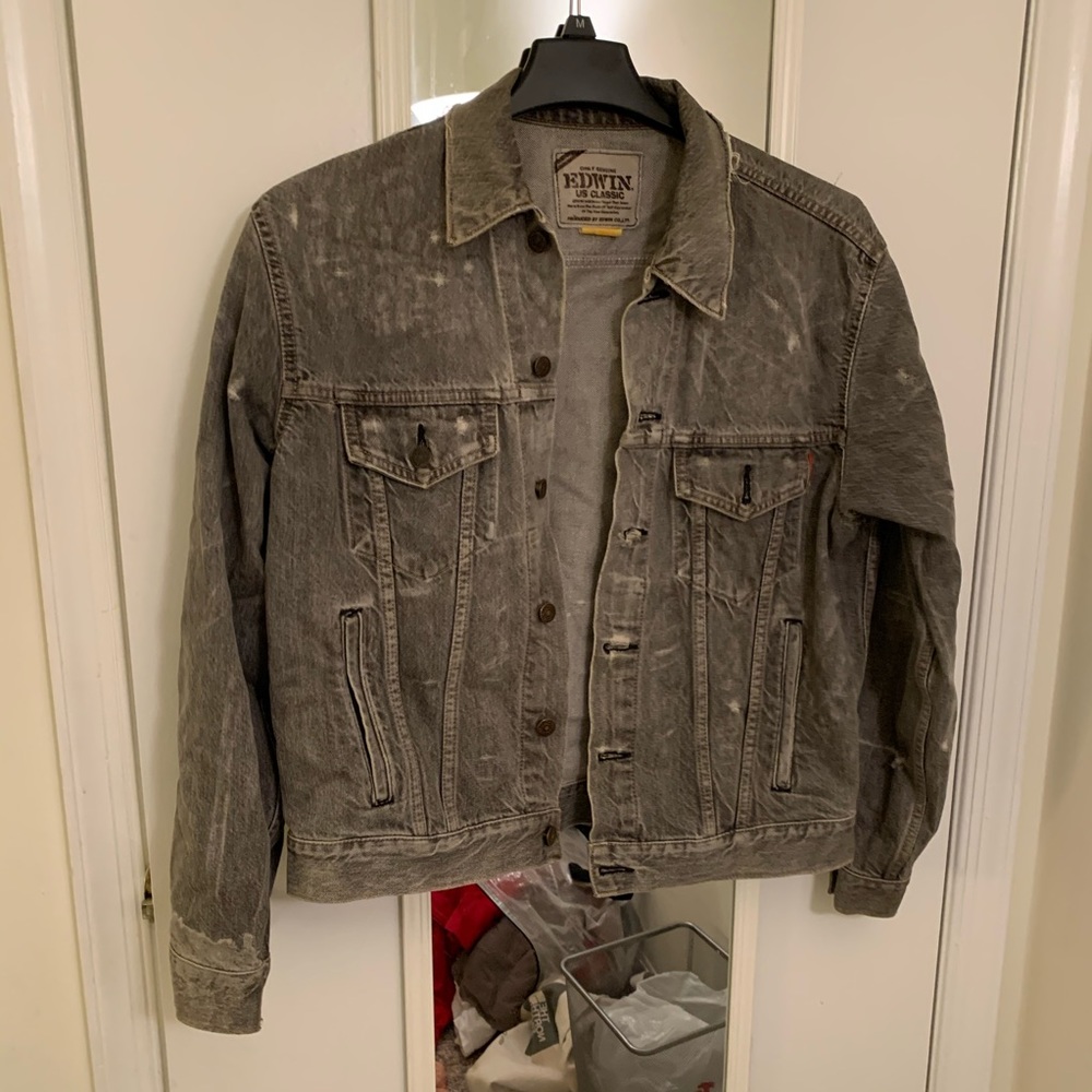 Edwin Damaged Denim Jacket